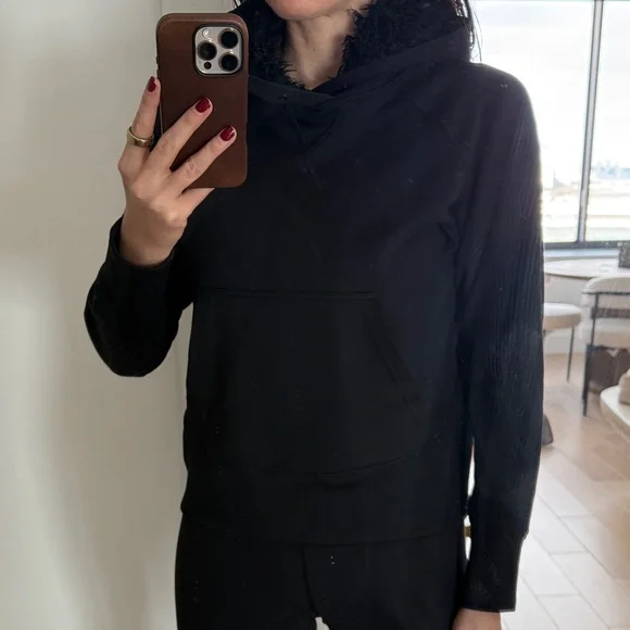 Y-3 Black Cowl Neck Sweater